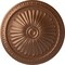 Ekena Millwork Alexa Ceiling Medallion (Fits Canopies up to 3"), Hand-Painted Polished Copper, 15"OD x 1 3/4"P CM14AXPOS - alternate 1